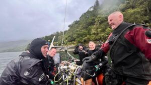 Thistle divers back on the boat